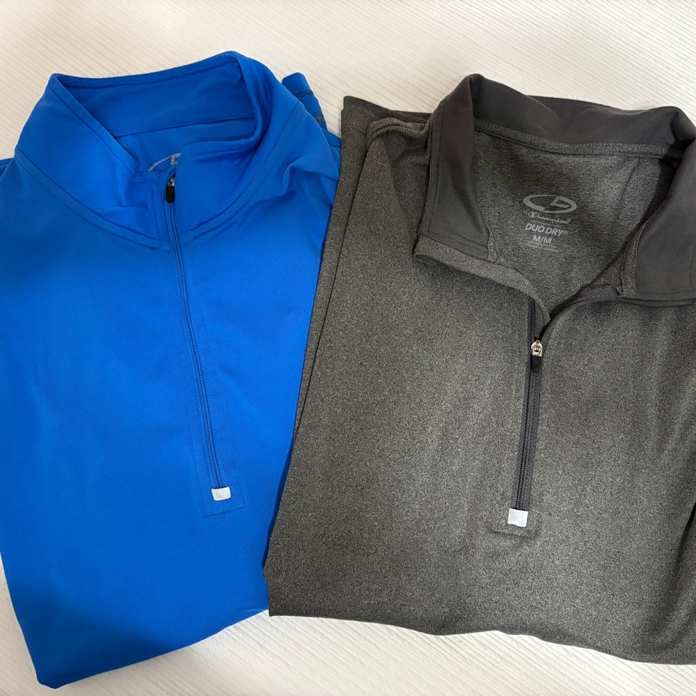 Champion Blue and Gray Lightweight Jackets